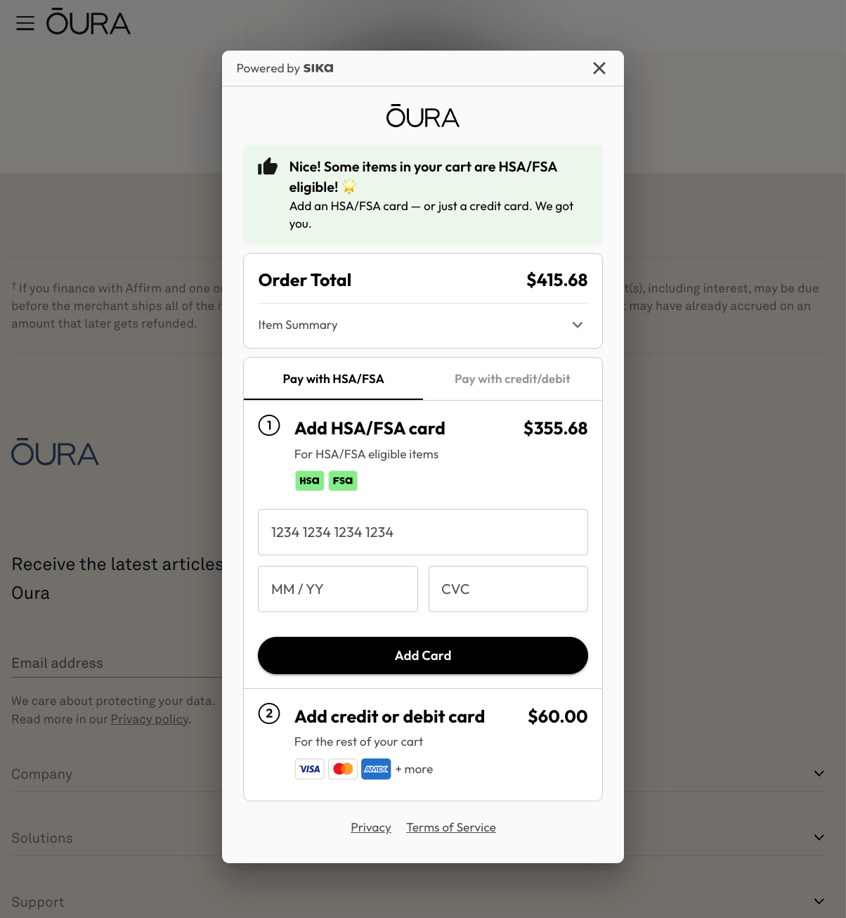 Purchase with FSA or HSA Funds – Oura Help