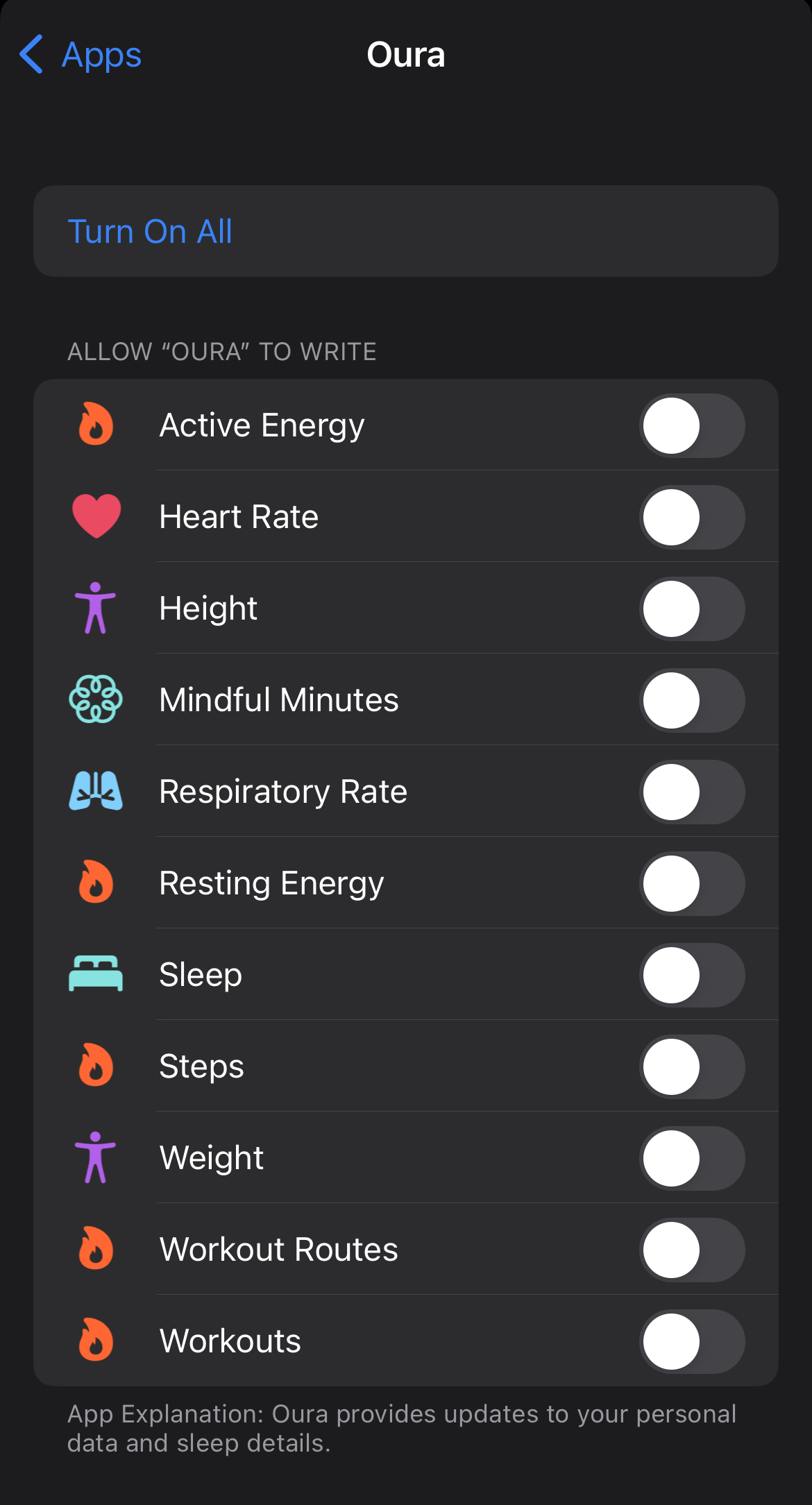 Apple Health Integration