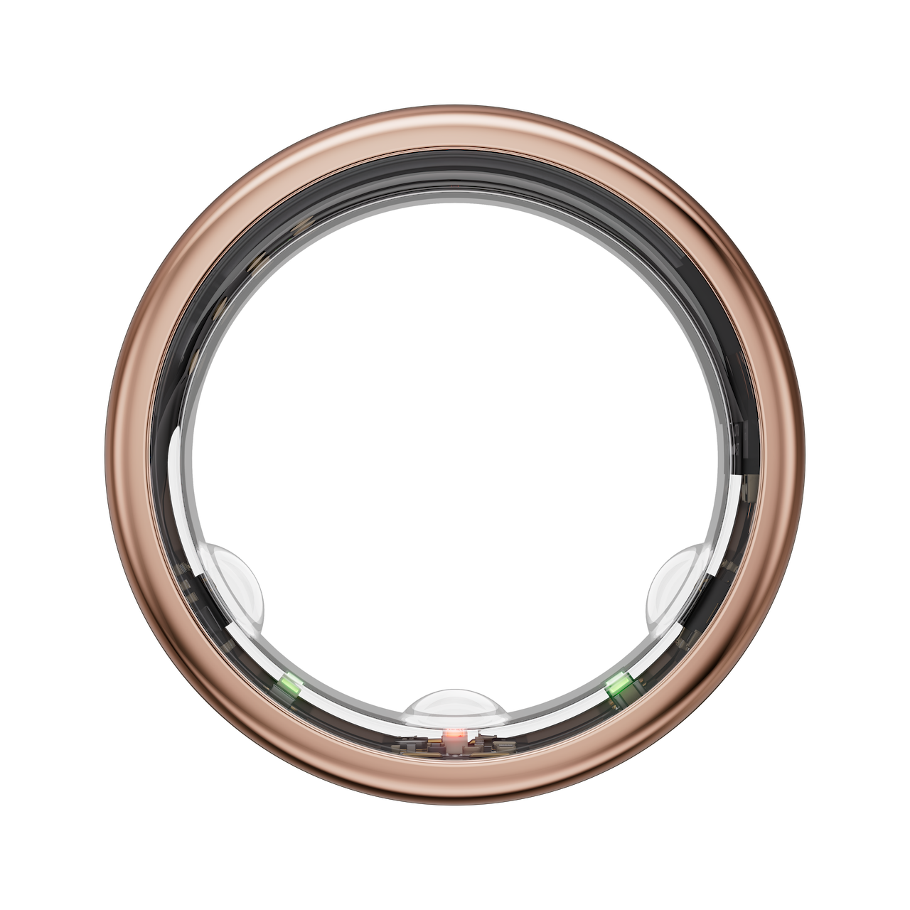 the rose gold horizon model oura ring generation 3 viewed from the side