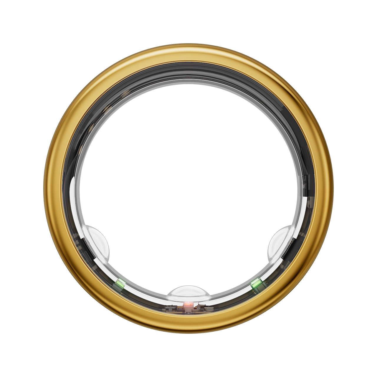 the gold horizon model oura ring generation 3 viewed from the side