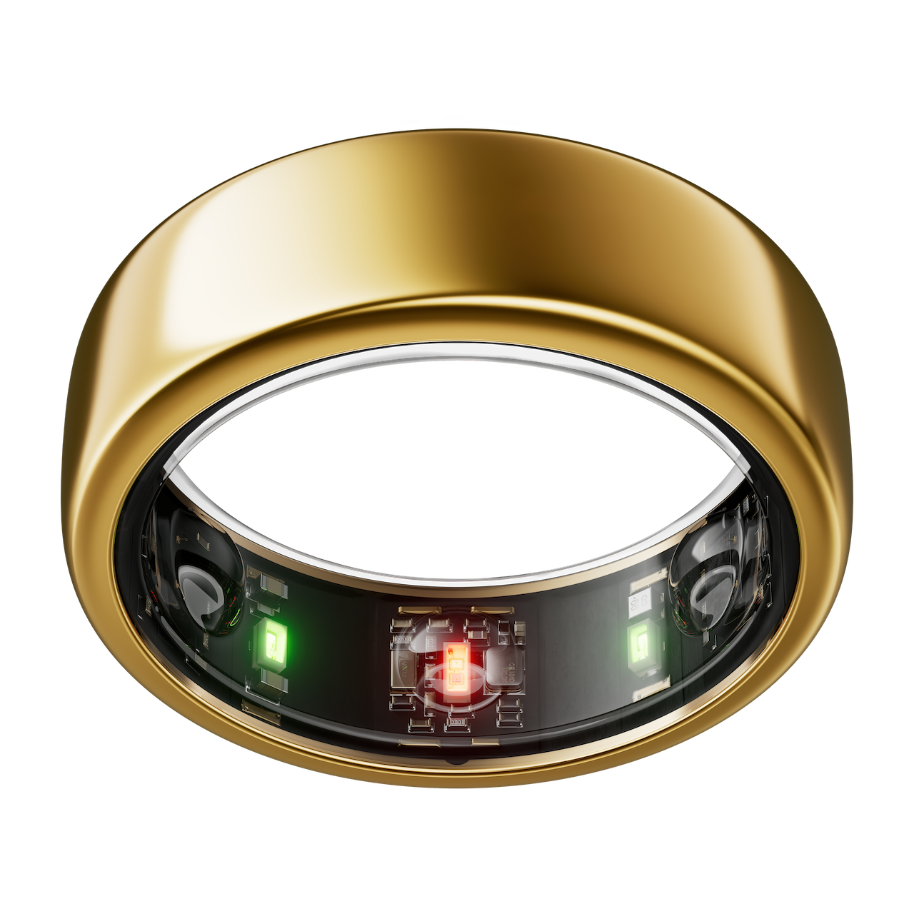 the gold horizon model oura ring generation 3 viewed from the top