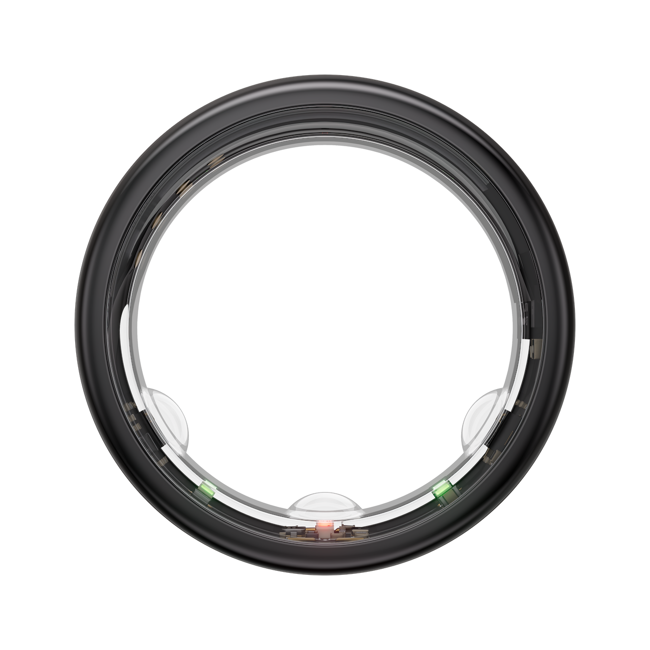 the black horizon model oura ring generation 3 viewed from the side