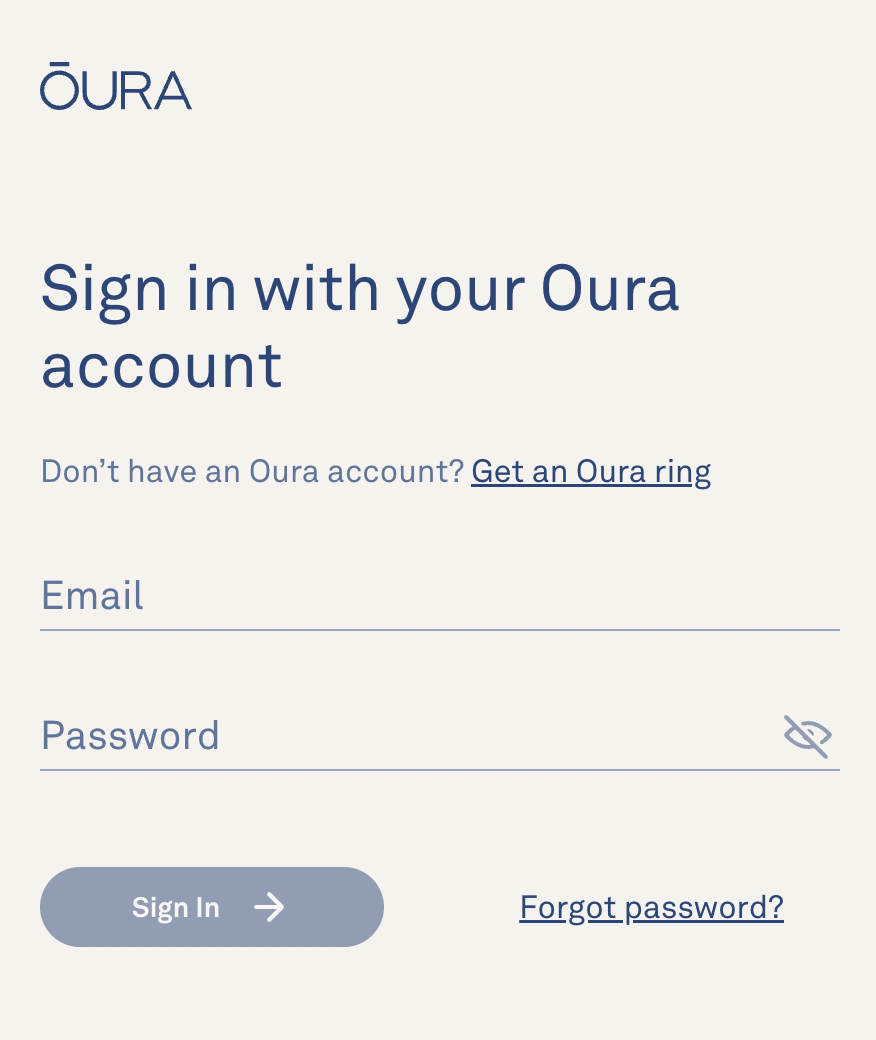 elite Arkæologiske maling How to Change Password or Email Address – Oura Help