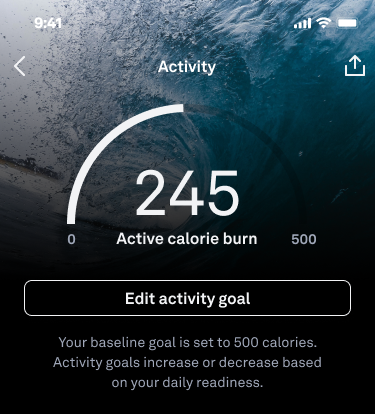 Set goals in activity app hot sale